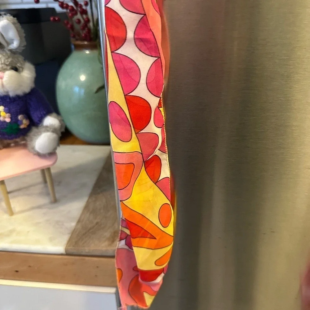 Bold vibrant hippie-chic,festival belt tie closure 29in total 20 w hardware